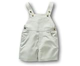 Infant Khaki Twill Shortall With Snap Crotch