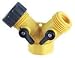 siamese22 - WAXMAN Siamese Y Hose Connector With Shutoff Levers