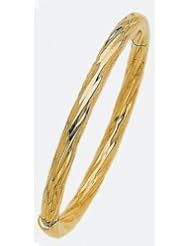 6mm 14k Fancy Bangle Bracelet