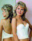 Carnival Bridal Splendor in Satin Low Plunge Longline Bra