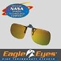 EAGLE EYE SUNGLASSES Style Universal Clip On. NASA PST Lens. Protects eyes. Precision Vision