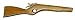 Bandit-It Rifle, Pecan, Solid One Piece, Double Shot Wood Target Rifle