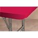 Kwik-Cover 48PK-R 42-48'' Round Individually Packaged Kwik-Cover - Red Fitted Table Cover Individually Wrapped, 2 Bags of 25
