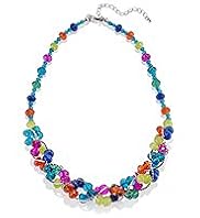 Multi-Faceted Assorted Bead Twist Necklace