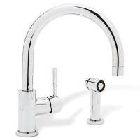 Blanco 440008-9 Chrome Meridian Single Lever Kitchen Faucet with Metal Side Spray - 440008-9