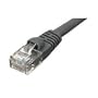 Cat6 Patch Cable, W/Boot 3Ft, Black