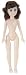 Darice 15 Inch Full Bodied Fashion Doll-Brown Hair