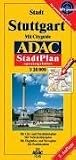 Stuttgart, GPS-genau. ADAC Stadtpl�ne mit Spezialfaltung: Mit Cityguide. Mit City- und Durchfahrtsplan. Mit Verkehrslinienplan. Mit Flughafen- und Messeplan. Mit Postleitzahlen - 