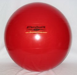 thera-band exercise balls – red – 55 cm (22″) – for body height 5′ 1″ – 5′ 5″