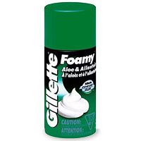 Gillette Foamy Shaving Cream, Aloe and Allantoin - 11 oz