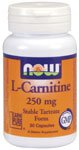 L-Carnitine by NOW Foods - (250mg - 30 Capsules)