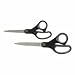 Office Products : SPR25225 Straight Scissors, Rubber Handles, 7 Full, Black