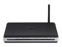 D Link ADSL2 2+ Modem Wireless Router 4 Port Switch 802.11g QoS