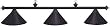 55 Black Pool Table Lights with Black Shades