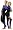 Henderson 17oz Superior Polyolefin Jumpsuit Black/Blue Large