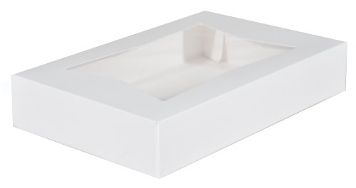 Southern Champion Tray 24343 Paperboard White Window Bakery Box, 12
