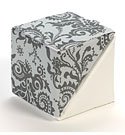 Utterly Yours Silver/Wht Preg Pillow - Small