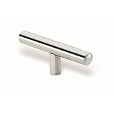 12 x 82mm Fine Brushed Nickel European Railing One Stem Pull