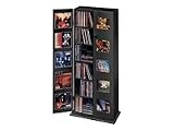 Fellowes Media Werks Display Cabinet - Media storage - wood fiber - black DVD, CD