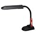 Ledu L516MB Economy Fluorescent Gooseneck Desk Lamp w/Pencil Holder Base, 18h, Matte Black