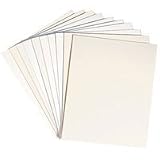 Light Impressions Westminster Archival 8 x 10 4-Ply Rag Mounting Board, Bright White 25 Sheets.
