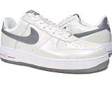 Nike Womens Nike Air Force 1 Low (white / metallic pewter / perfect pink)