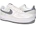 Nike Womens Nike Air Force 1 Low (white / metallic pewter / perfect pink)