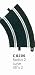 Scalextric C8206 1:32 Scale Radius 2 Curve 45o (2)(C151) Sport Building and Sport Track Accessory