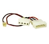 Cables To Go - 27078 - 6in 3-pin Fan to 4-pin Pass-Through Power Cable