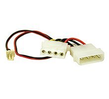 Electronics: Cables To Go   27078   6in 3 pin Fan to 4 pin Pass Through Power Cable