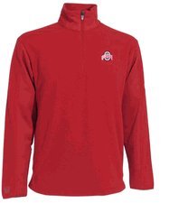 Ohio State Buckeyes Red Frost Quarter-Zip Fleece Jacket