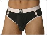 Balls in One Erector Brief in Black