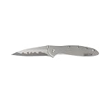 Kershaw Leek Knife with Sandvik 14C28N Stainless-Steel/CPM-D2 Composite two-tone Stainless-Steel Blade