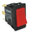 Power First 2LND2 Rocker Switch, Maintained, SPDT, 20/15A