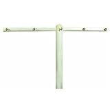 Household Essentials FT-30 Mega Outdoor Clothes-Drying T-Post Pole Assembly