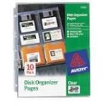 AVE75222 - Acid-Free 3.5 or Zip Disk Organizer Sheets for Ring Binders