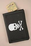 Skull and Crossbones Pirate's Wallet