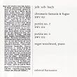 Bach, J.S.: Chromatic Fantasia And Fugue / Partitas Nos. 2 And 6