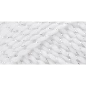 Red-Heart-Holiday-Yarn-White-w-Silver-Metallic