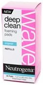 Neutrogena Wave Deep Clean Foaming Pads, Original, Refill 30 ea