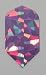 Sporting Goods : 3 sets PURPLE CRACKED ICE Holographic Slim flights