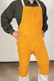 Welding Split Leg Bib Apron - Golden Brown Leather- 48 x 26 - I Item