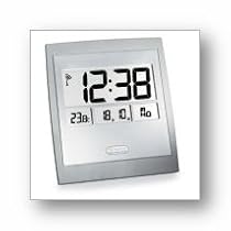 Jumbo Atomic Wall Clock Silver