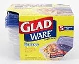 GladWare Entree Containers with Lids, 5-Containers