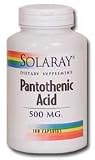 Solaray - Pantothenic Acid, 250 Capsules, 500 mg