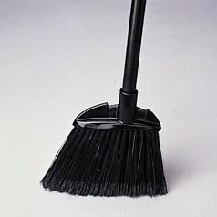 RUB637400BLA Brute® Angled Lobby Broom, 28 Handle, 35 Overall, Black by Rubbermaid