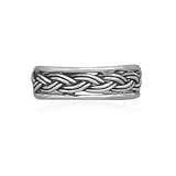 Oxidized Braided Toe Ring