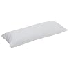 Rest Right 100% Cotton Zippered Body Pillow Protector, White