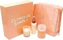 Clinique Simply for Women 4 Piece Set Includes: 1.7 oz Perfume Spray + 1.7 oz Body Moisturizer + Scented Candle + Travel Bag