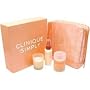 Clinique Simply for Women 4 Piece Set Includes: 1.7 oz Perfume Spray + 1.7 oz Body Moisturizer + Scented Candle + Travel Bag